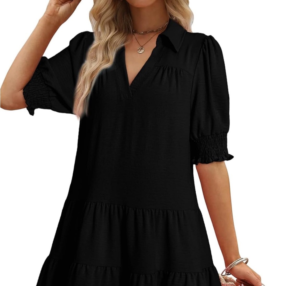 Chic Black Mini Dress for Women